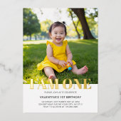 Ik ben een moderne eenvoudige minimalistische verj folie uitnodiging (Voorkant)