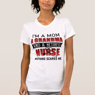 Ik ben een moeder, een oma en een gepensioneerde v t-shirt
