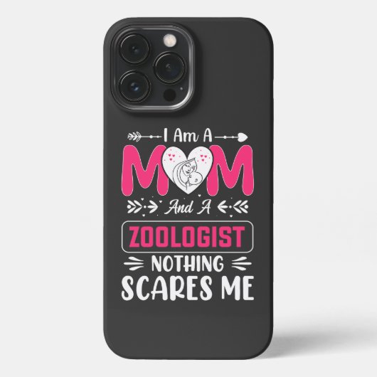 Ik ben een moeder en een ziooloog. Niets maakt me iPhone Hoesje (Achterkant)