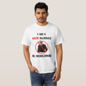 Ik ben een moeder tegen het pitbullconcert t-shirt (Voorkant volledig)