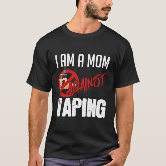 Ik ben een moeder tegen Vaping Vaper's Club Vape T-shirt (Voorkant)