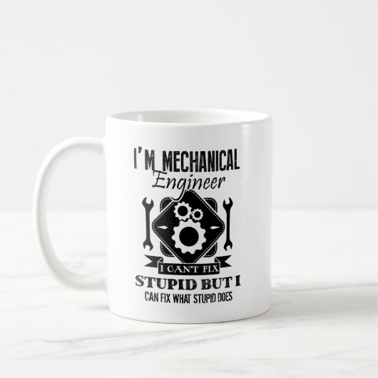 Ik ben een Mok van de Mechanical Engineer (Links)