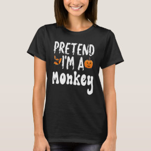 Ik ben een Monkey Halloween Costume Party. T-shirt