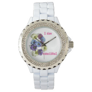 Ik ben een mooie bloembevestiging horloge