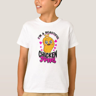 Ik ben een mooie kipnugget - kipnugget t-shirt
