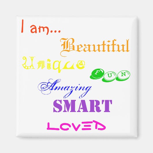 Ik ben een mooie magneet (Voorkant)