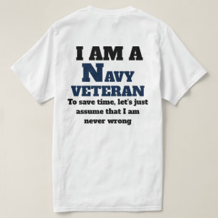 IK BEN EEN NAVY VETERAN T-SHIRT