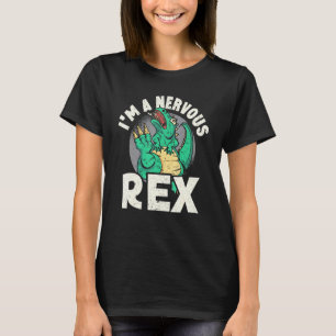 Ik ben een nerveuze Rex-dinosaurus toekomstige pal T-shirt