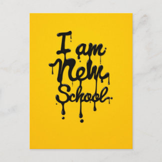 Ik ben een nieuwe school (Swag, Dope, Hipster) Briefkaart