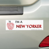 IK BEN EEN NIEUWE YORKER BUMPERSTICKER (Op auto)