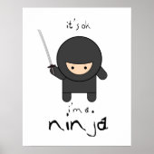 Ik ben een ninja. poster (Voorkant)