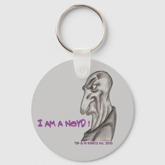 IK BEN EEN NOYD. Button Sleutelhanger (Voorkant)