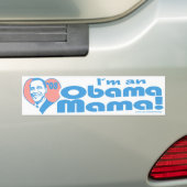 Ik ben een Obama mama Bumpersticker  (Op auto)