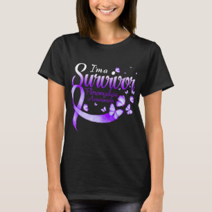Ik ben een overlevende Fibromyalgie Bewustzijn Vli T-shirt