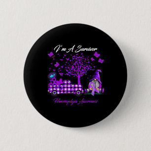 Ik ben een overlevende Fibromyalgie-bewustzijnscad Ronde Button 5,7 Cm