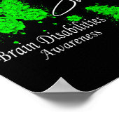 Ik ben een overlevende hersenen handicap bewustzij poster (Hoek)