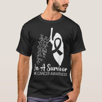 Ik ben een overlevende Lung Cancer Awareness Month T-shirt