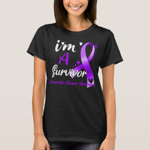 Ik ben een overlevende pancreaskanker-bewustzijn t-shirt