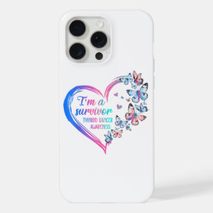Ik ben een overlevende schildklierkanker bewustzij iPhone 15 pro max hoesje