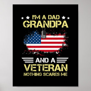 Ik ben een pa opa Veteran Vaderdag Poster