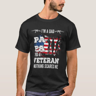 Ik ben een pa Papa Veteran Vaderdag T-shirt