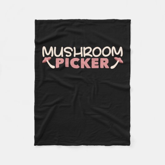 Ik ben een paddenstoelenplukker fleece deken (Voorkant)
