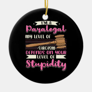 Ik ben een paralegal keramisch ornament