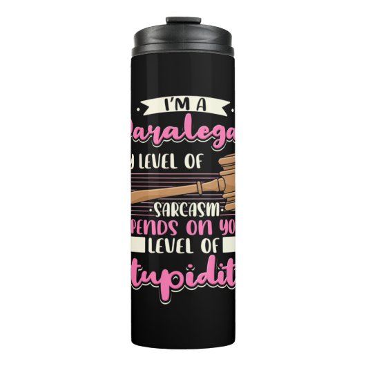 Ik ben een paralegal thermosbeker (Voorkant)