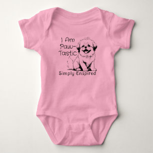 Ik ben een Paw-Tastic Shih Tzu Romper