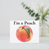 Ik ben een Peach Briefkaart (Staand voorkant)