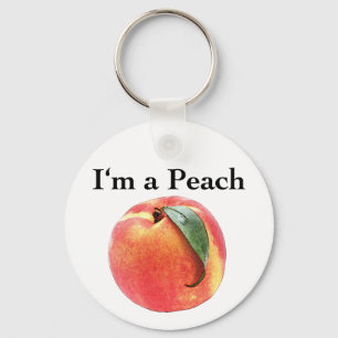 Ik ben een Peach Sleutelhanger