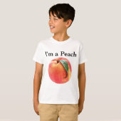 Ik ben een Peach T-shirt (Voorkant volledig)