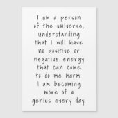 Ik ben een persoon van de Universum Sterren Magnee (Voorkant)