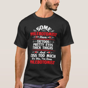 Ik ben een Phlebotomist Tattoo Phlebotom T-shirt