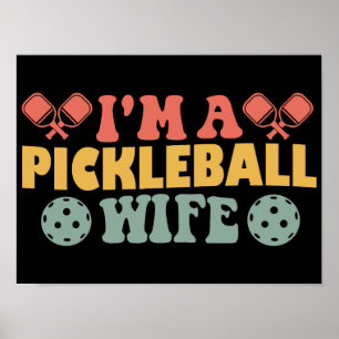 Ik ben een Pickleball-vrouw Poster