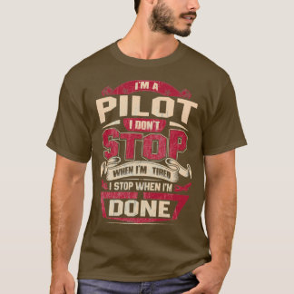 IK BEN EEN PILOT DAT IK STOP T-SHIRT