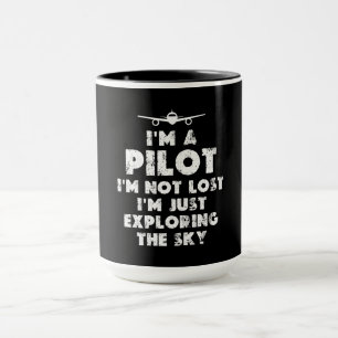 Ik ben een Pilot Grappig Mok