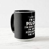 Ik ben een Pilot Grappig Mok (Voorkant links)