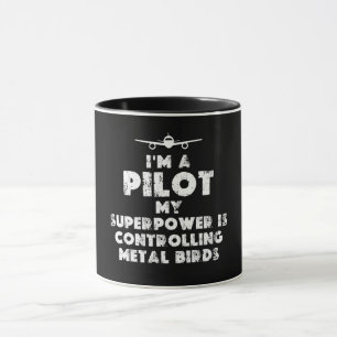 Ik ben een Pilot Grappig Mok