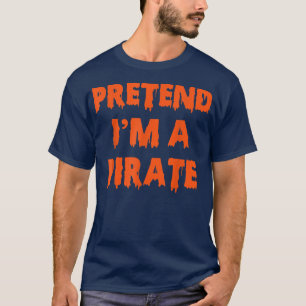 Ik ben een piraatkostumepartij Funny Halloween T-shirt