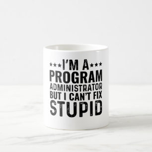 Ik ben een programmabeheerder, maar ik kan niets s koffiemok