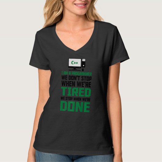 Ik ben een programmeur die ik code Computer Scient T-shirt (Voorkant)
