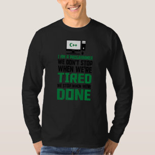 Ik ben een programmeur die ik code Computer Scient T-shirt