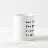 Ik ben een programmeur die ik code schrijf koffiemok (Center)