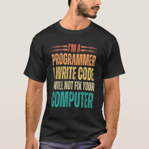 Ik ben een programmeur ik code Funny Binary Code P T-shirt