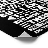 Ik ben een proud Boss of Freaking Geweldige Employ Poster (Hoek)