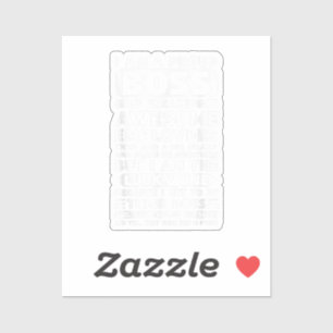 Ik ben een proud Boss of Freaking Geweldige Employ Sticker
