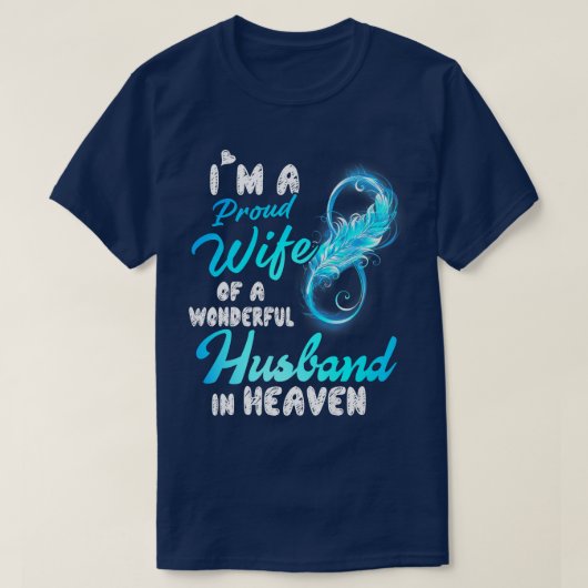 Ik ben een Proud vrouw van een Wonderful Husband i T-shirt (Design voorkant)