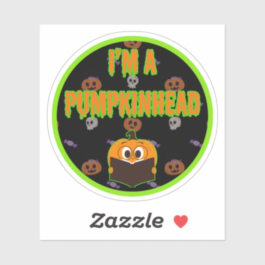 Ik ben een Pumpkinhead 5 Sticker (Vel)