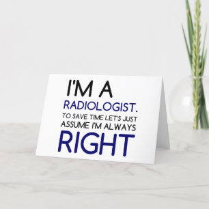 IK BEN EEN RADIOLOGIST FEESTDAGEN KAART